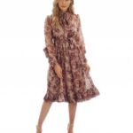 60 Elegant Chiffon Garden Floral Dress Ideas 63