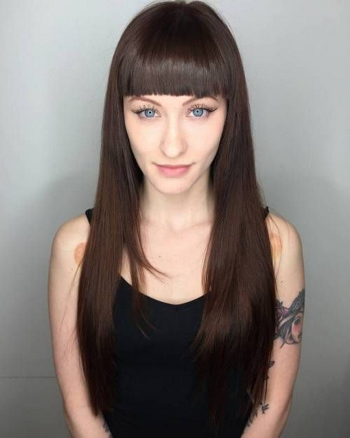 60 Most Beautiful Straight Haircuts Medium with Bangs Ideas 10