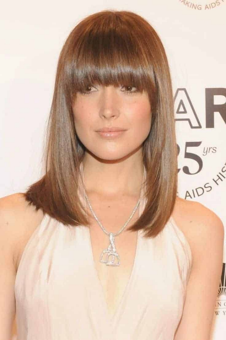60 Most Beautiful Straight Haircuts Medium with Bangs Ideas 31