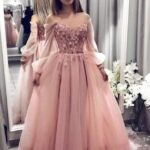 60 Stunning Long Princess Prom Dresses with Sleeves 18