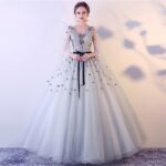 60 Stunning Long Princess Prom Dresses with Sleeves 56