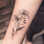 70 Meaningful Lily Tattoo Designs for Women Ideas 21