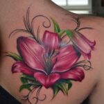 70 Meaningful Lily Tattoo Designs for Women Ideas 51