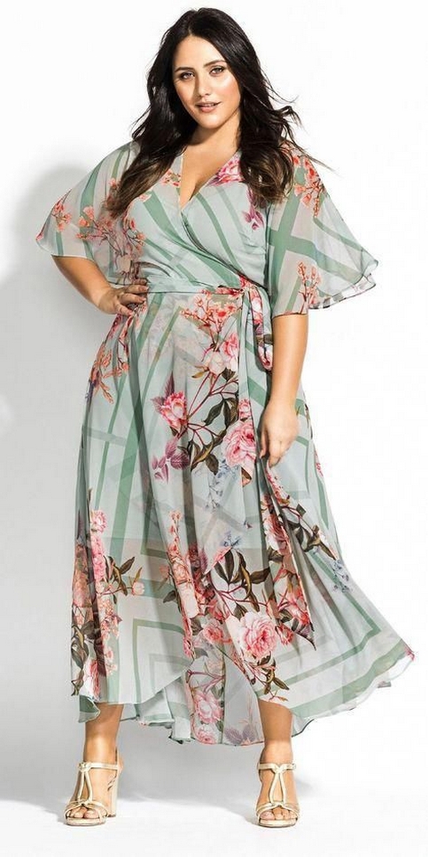 80 Plus Size Wedding Guest Dresses with Sleeves for Women Ideas 05