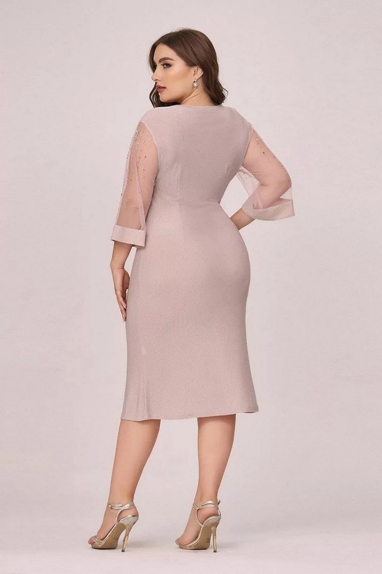 80 Plus Size Wedding Guest Dresses with Sleeves for Women Ideas 22