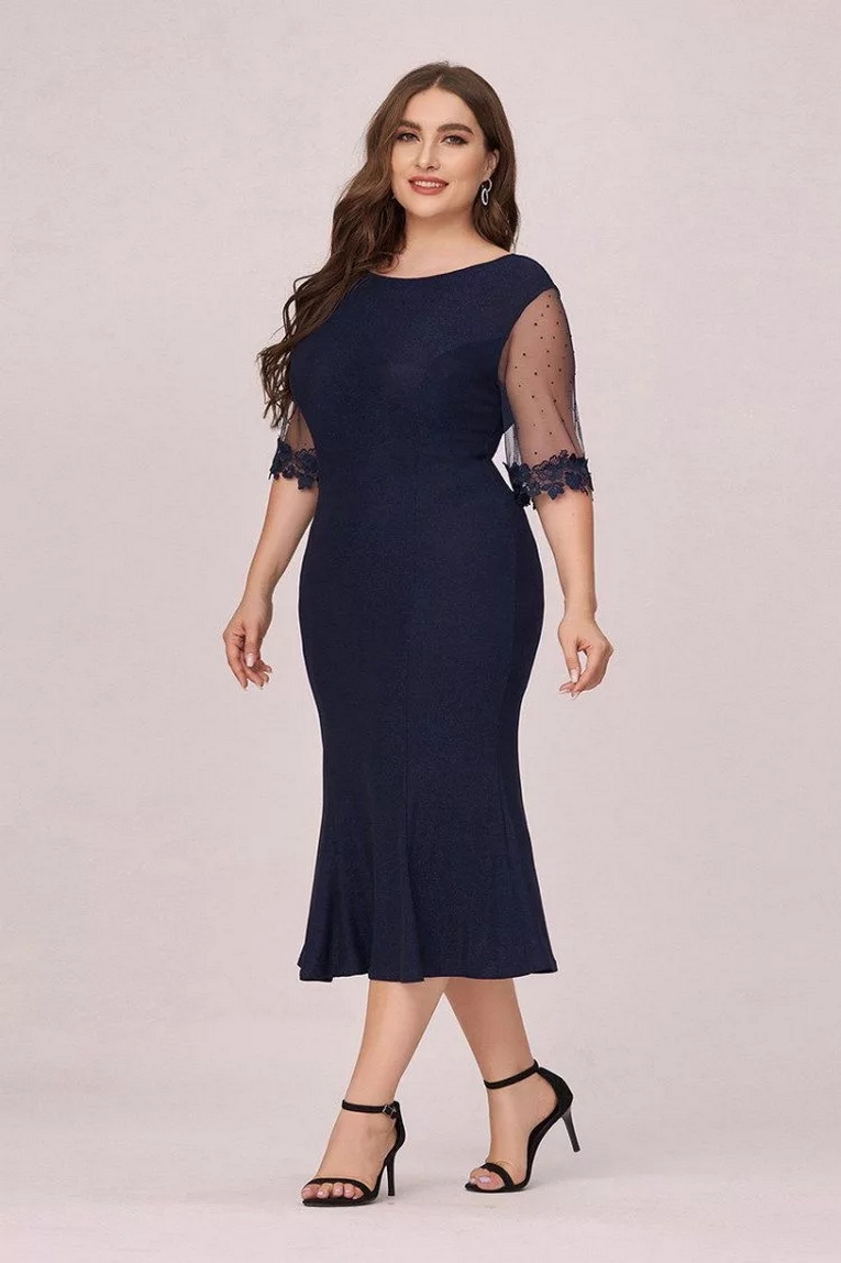 80 Plus Size Wedding Guest Dresses with Sleeves for Women Ideas 27