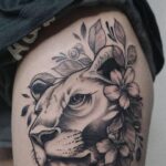 60 Stunning Lioness Tattoos for Women Ideas 03