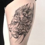 60 Stunning Lioness Tattoos for Women Ideas 04