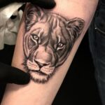 60 Stunning Lioness Tattoos for Women Ideas 05