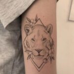 60 Stunning Lioness Tattoos for Women Ideas 07