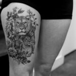 60 Stunning Lioness Tattoos for Women Ideas 10