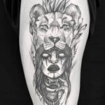 60 Stunning Lioness Tattoos for Women Ideas 12