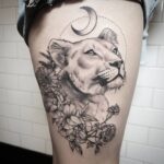 60 Stunning Lioness Tattoos for Women Ideas 13