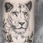 60 Stunning Lioness Tattoos for Women Ideas 18