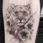 60 Stunning Lioness Tattoos for Women Ideas 19