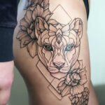 60 Stunning Lioness Tattoos for Women Ideas 31