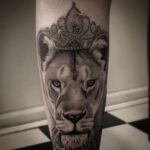 60 Stunning Lioness Tattoos for Women Ideas 34