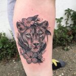 60 Stunning Lioness Tattoos for Women Ideas 44