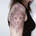 60 Stunning Lioness Tattoos for Women Ideas 45