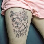 60 Stunning Lioness Tattoos for Women Ideas 46