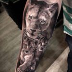 60 Stunning Lioness Tattoos for Women Ideas 50