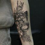 60 Stunning Lioness Tattoos for Women Ideas 56