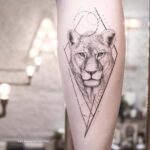 60 Stunning Lioness Tattoos for Women Ideas 58