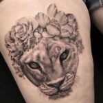60 Stunning Lioness Tattoos for Women Ideas 60