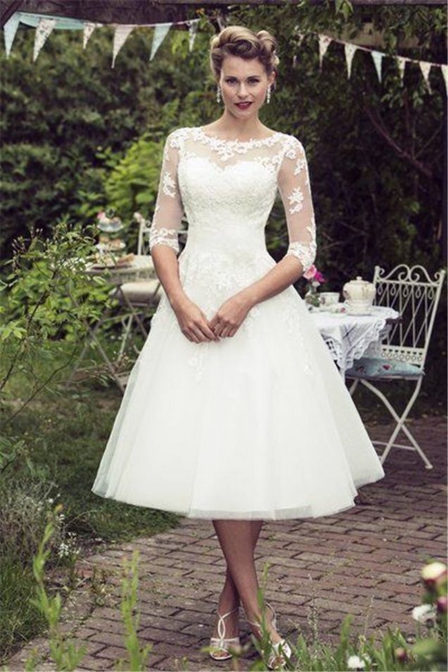 70 Vintage Style Short Wedding Dresses Ideas 06