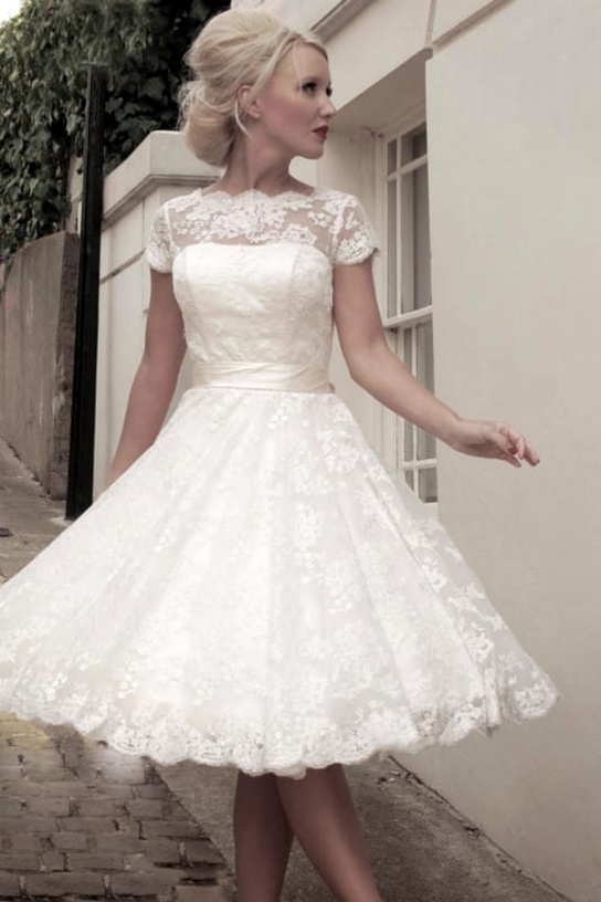 70 Vintage Style Short Wedding Dresses Ideas 61