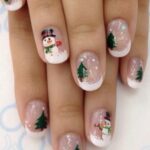 40 Beautiful Christmas Nail Design for Women Ideas 07