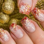 40 Beautiful Christmas Nail Design for Women Ideas 22