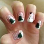 40 Beautiful Christmas Nail Design for Women Ideas 30