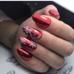 40 Beautiful Christmas Nail Design for Women Ideas 42