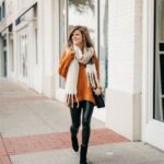 50 Elegant Fall Outfits with Leggings for Women Ideas 12
