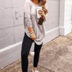 50 Elegant Fall Outfits with Leggings for Women Ideas 25