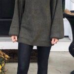 50 Elegant Fall Outfits with Leggings for Women Ideas 32