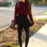 50 Elegant Fall Outfits with Leggings for Women Ideas 38