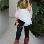 50 Elegant Fall Outfits with Leggings for Women Ideas 43