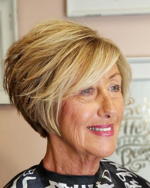 50 Beatiful Choppy Bob Haircuts for Older Women with Fine Hair Ideas 19