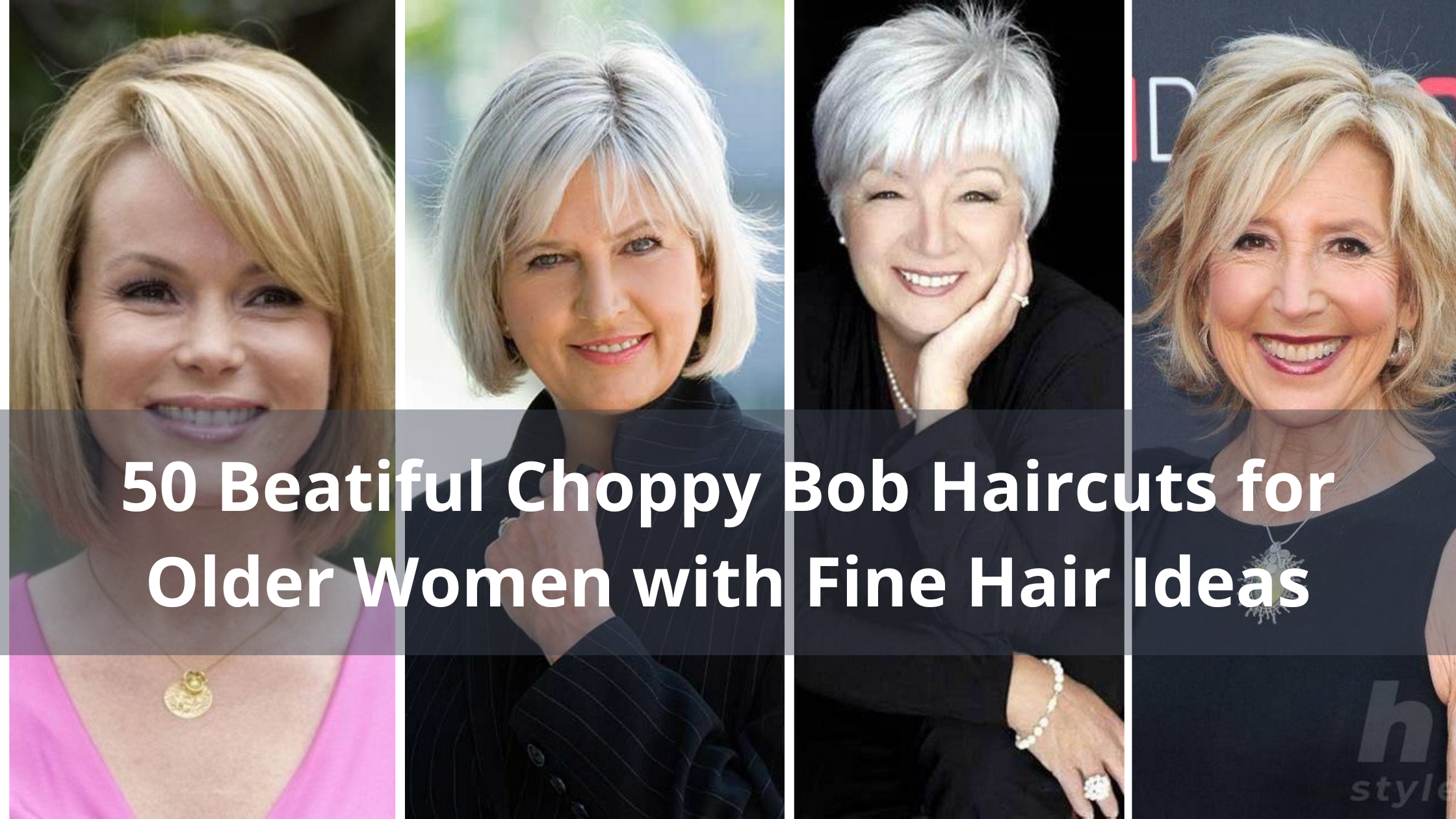 50 Beatiful Choppy Bob Haircuts for Older Women with Fine Hair Ideas