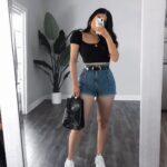 50 Cute Summer Outfits Shorts with Sneakers Would Yo Like 02