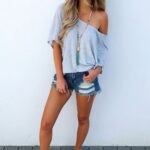50 Cute Summer Outfits Shorts with Sneakers Would Yo Like 45