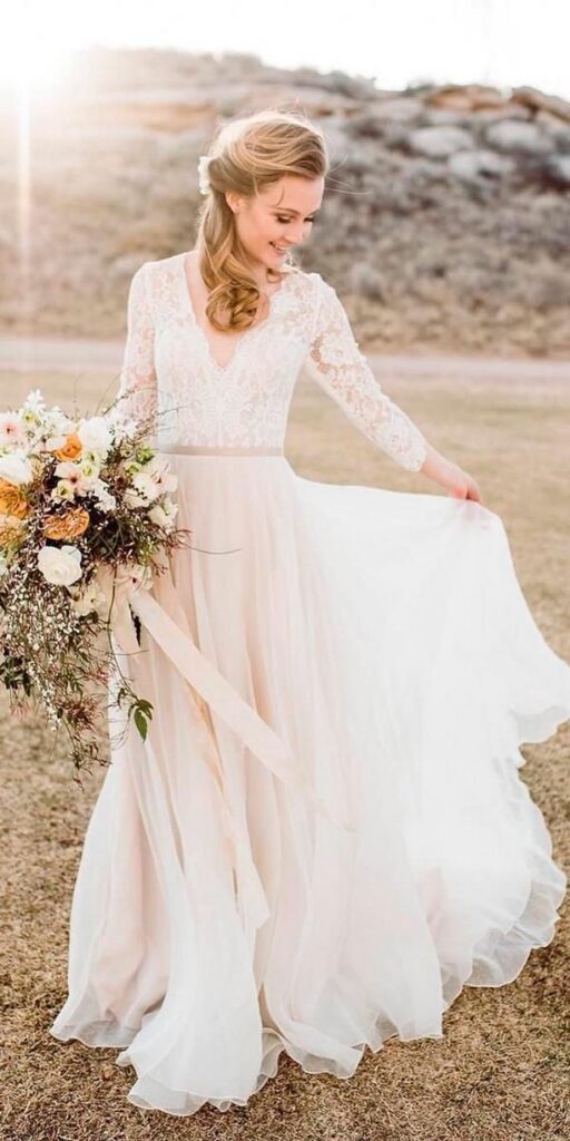 60+ Gorgeous Casual Rustic Wedding Dress Ideas – Style Female