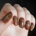 45 Easy and Simple Nail Designs Leaves Fall for Women Ideas 09
