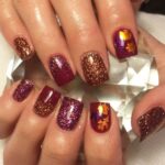 45 Easy and Simple Nail Designs Leaves Fall for Women Ideas 19