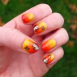 45 Easy and Simple Nail Designs Leaves Fall for Women Ideas 42