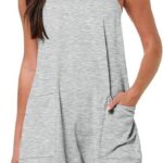 15 Womens Summer Casual Sleeveless Romper Loose Spaghetti Strap Shorts Overalls 05