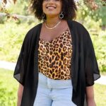 30 Womens Floral Print Puff Sleeve Kimono Cardigan Loose Cover Up Casual Blouse Tops8