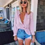 35 Best Outfits with Jean Shorts Women Ideas19